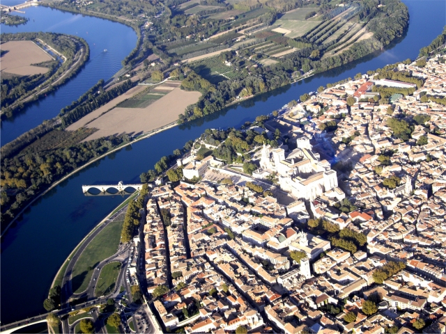 Helikopterflug in Avignon 