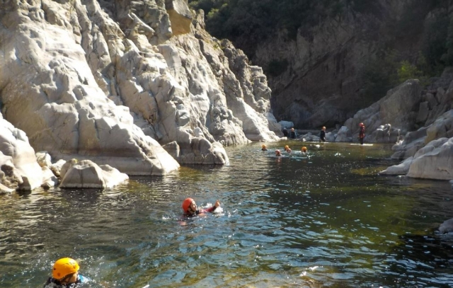  Canyoning river crossing 