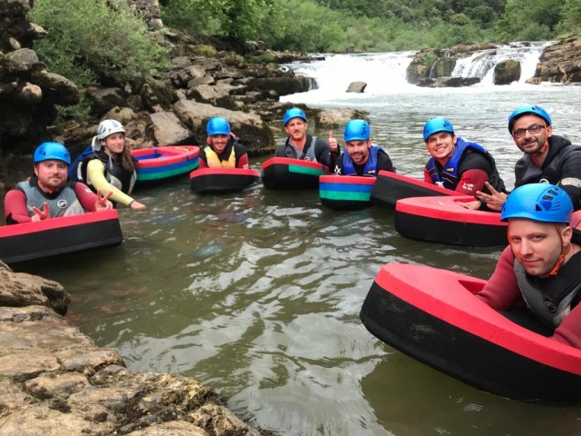  Tutti pronti per la discesa dell'Hydrospeed 
