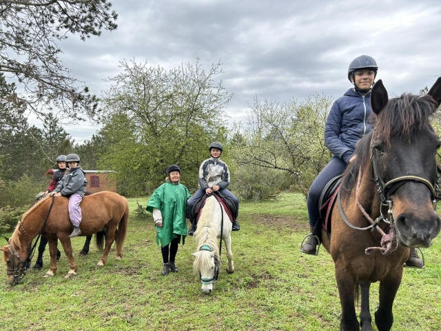 Tout le monde est prêt pour cette balade à cheval mémorable
