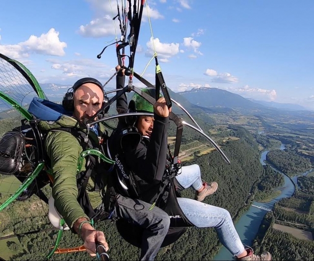  Volo in paramotore a Chindrieux 