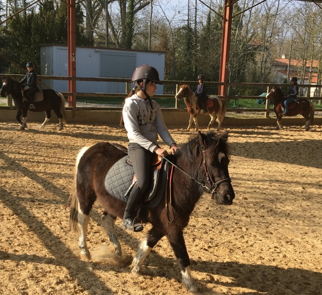  Nel bel mezzo di una cavalcata in pony 