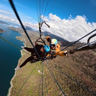 Lancio in parapendio sul lago di Annecy, 25 min