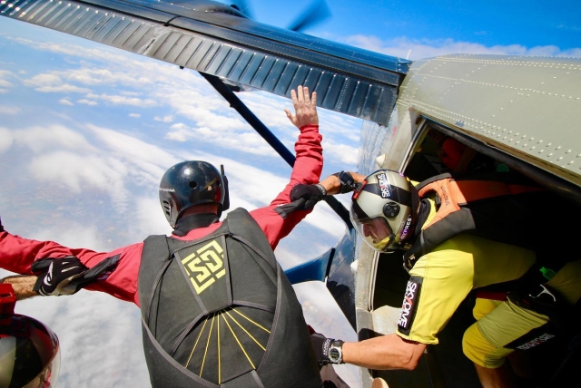 O salto do avião 