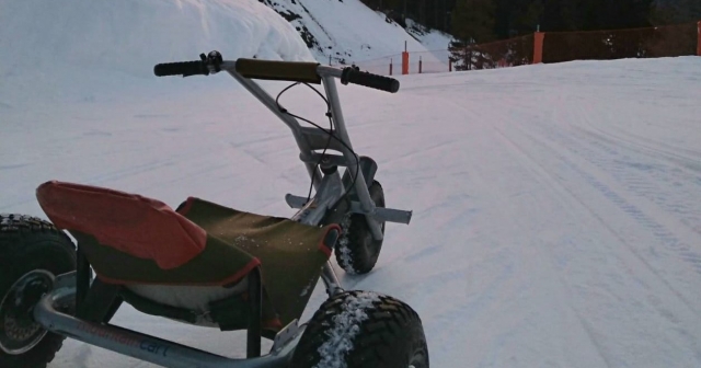  Ein Moment in einem Mountain-Kart 