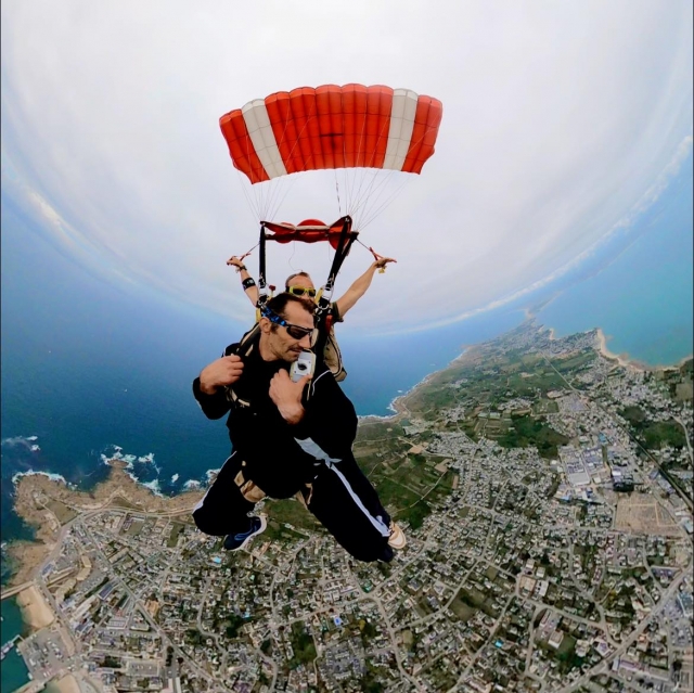 Film à 360° de votre saut de l'ange