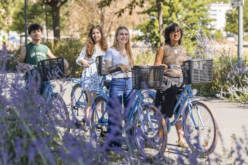  Un giro in bicicletta al sole nel parco 