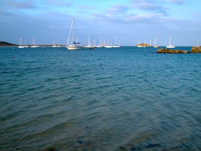 Las aguas cristalinas del puerto de Houat 