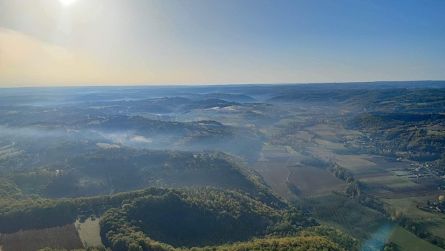  Un paesaggio quasi incredibile visto dalla cesta delle mongolfiere 