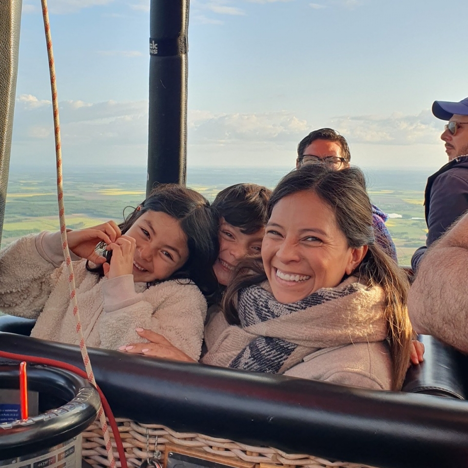  Disfrute de un globo de aire caliente familiar
