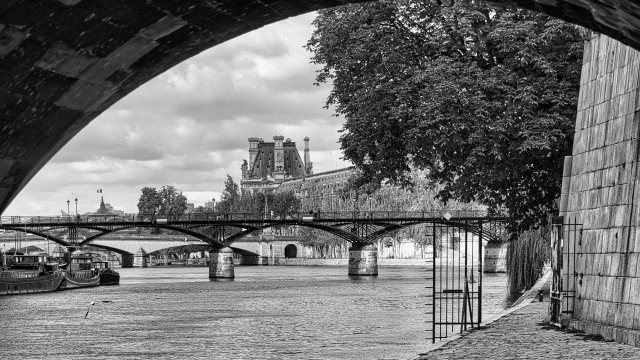  Die Seine in Schwarz und Weiß. 