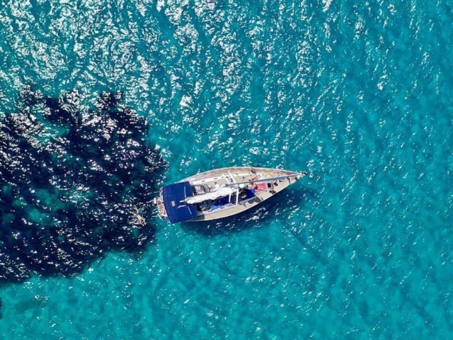 The azure waters of the Mediterranean 