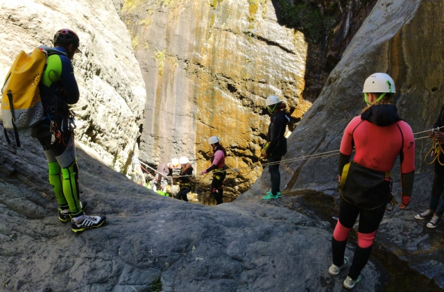  Summary descents during this sports canyoning in Reunion
