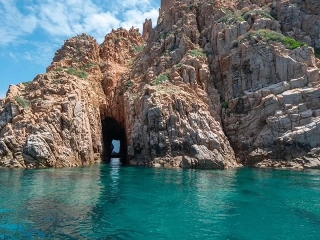  The exterior of a cave in the Natural Reserve of Scandola 
