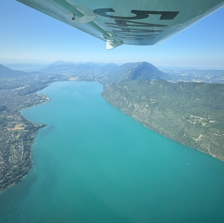 Long flight in ULM - Bourget lake - 1 hour