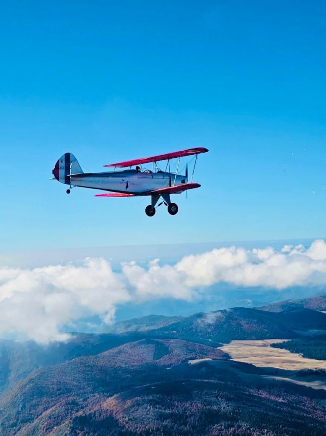 Retro Biplane Baptism in Saint-Secondin near Poitiers 30 min