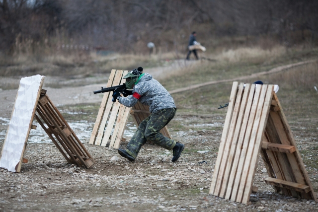 Paintballspiel in Agde 