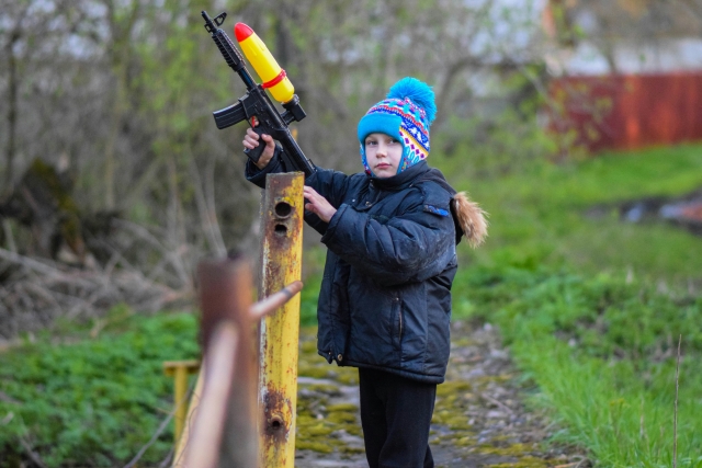 Paintball-Spiel für Kinder 