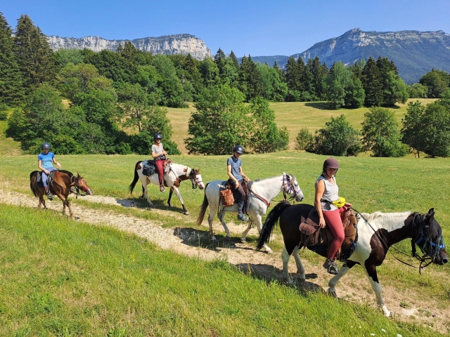  Paseo ecuestre por el campo alrededor de Isère 