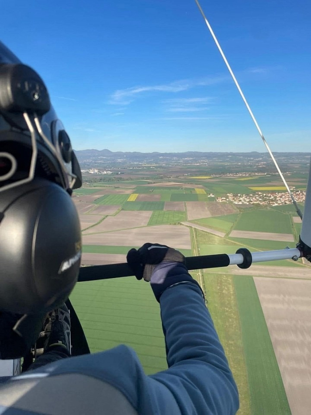 La Limagne vue du cockpit