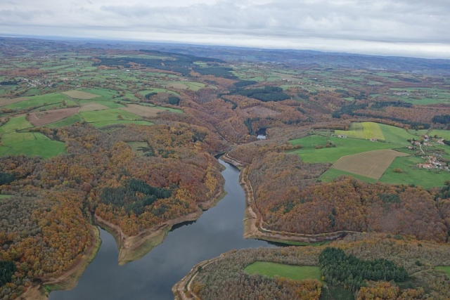 Le barrage de la Sep vu du ciel
