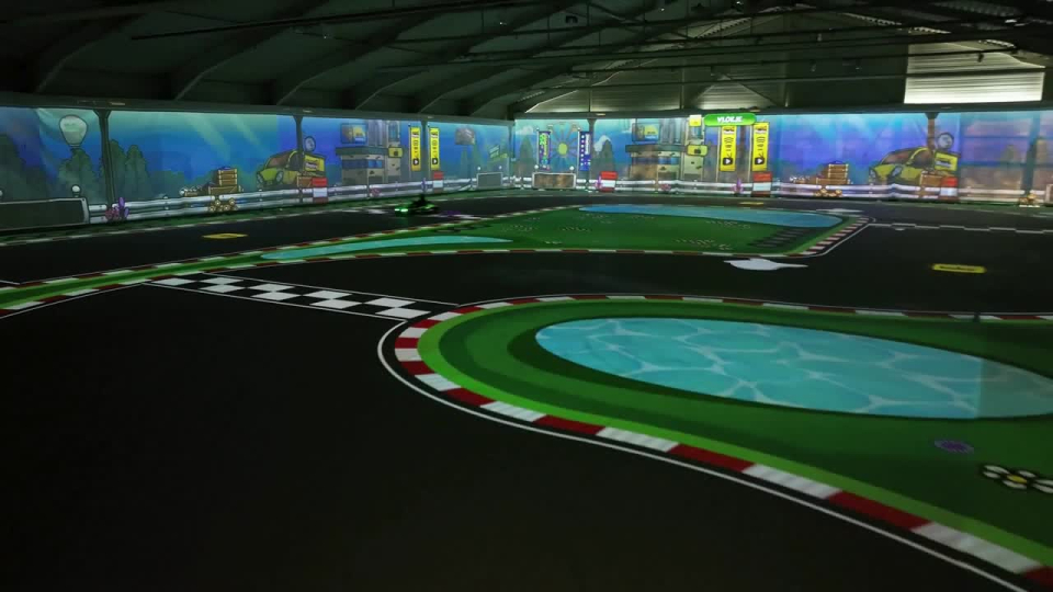 La piste du BattleKart vue d'ensemble