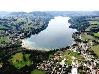 Le lac de Paladru vu d'en haut