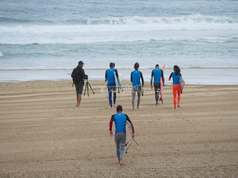 Surfing in the Pyrénées Atlantiques 