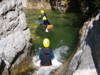  Canyoning descent between Italy and France 