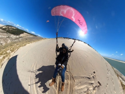 Paragliding flight over the Dune du Pilat 10 min